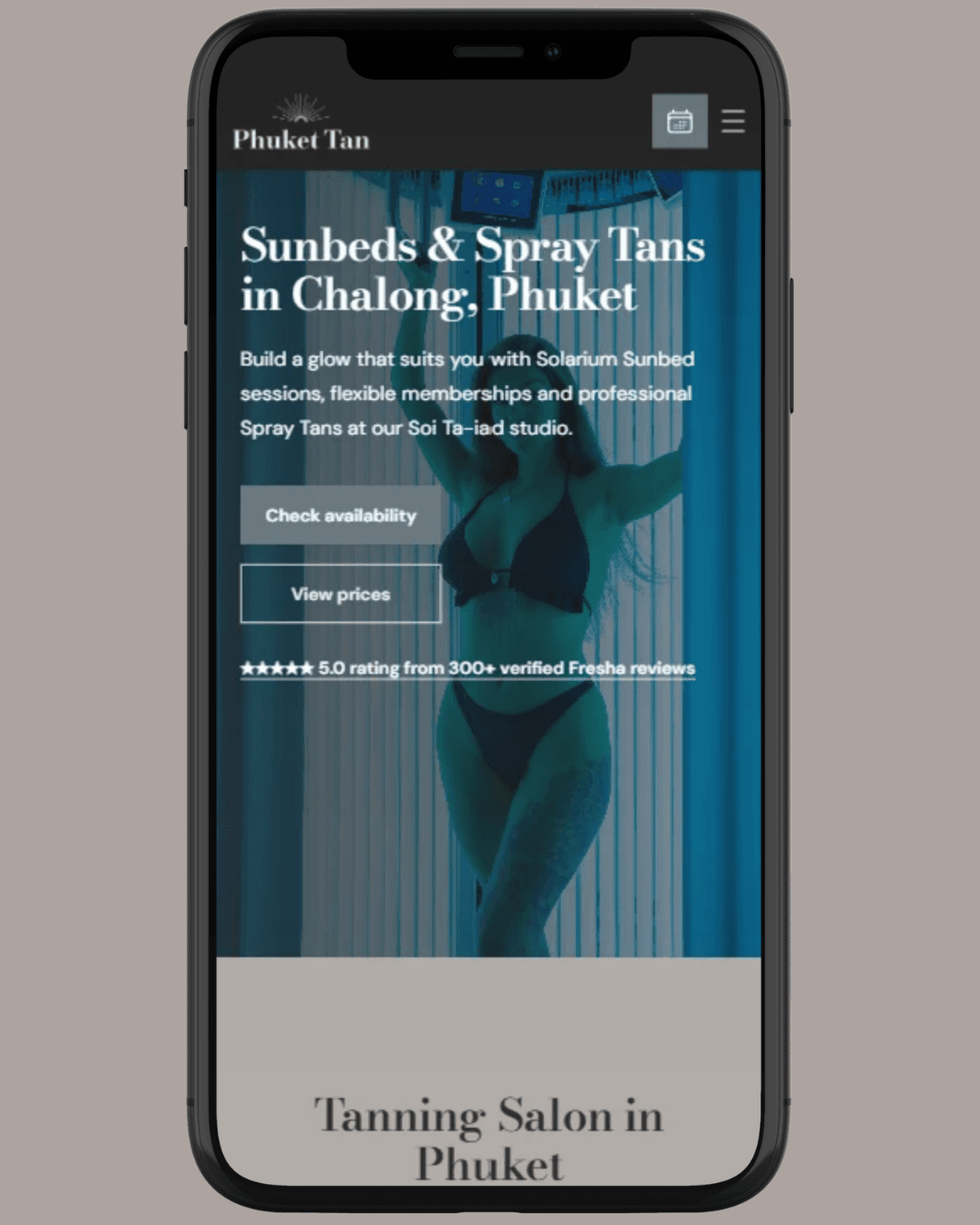 Phuket Tan project mockup